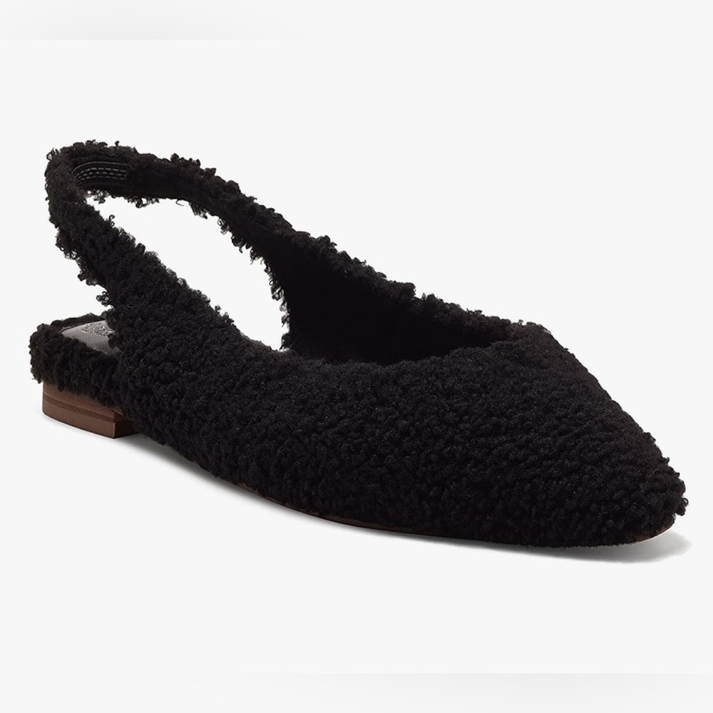 Vince Camuto Women's Presnue Slingback Flat Cozy new